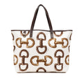 Gucci Printed Canvas Horsebit Tote