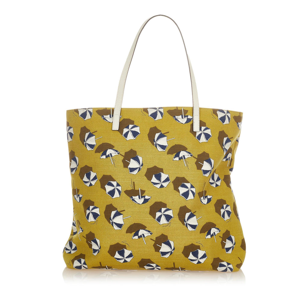 Gucci Printed Canvas Tote Bag (SHG-26079)