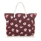 Gucci Printed Canvas Tote Bag (SHG-31677)