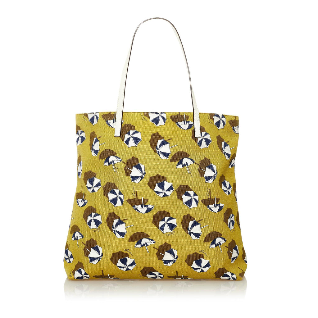Gucci Printed Canvas Tote Bag (SHG-34840)