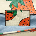 Gucci Printed Leather Strawberry Zumi Mini Shoulder Bag