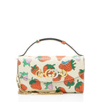 Gucci Printed Leather Strawberry Zumi Mini Shoulder Bag