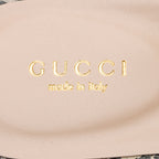 Gucci Python Embossed Leather Interlocking G Cut Out Slide Sandals - Size 7.5 / 37.5 (SHF-iUTWC2)