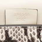 Gucci Python Floral Embroidered Sylvie Super Mini Shoulder Bag (SHF-GgSM5V)