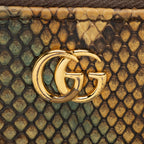 Gucci Python GG Marmont Zip Around Wallet