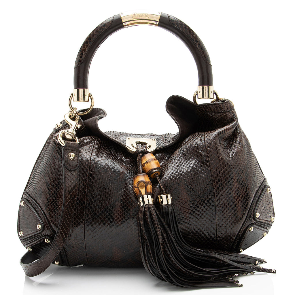 Gucci Python Indy Medium Satchel