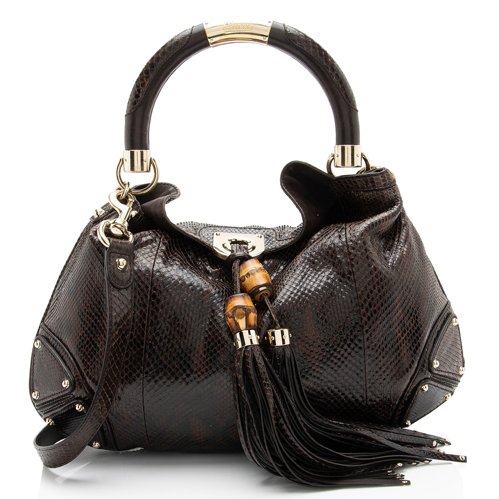 Gucci Python Indy Medium Satchel
