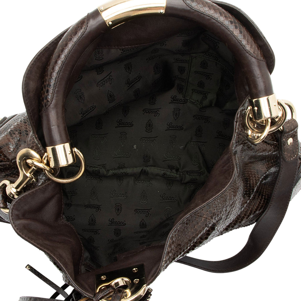 Gucci Python Indy Medium Satchel