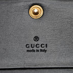 Gucci Quilted Leather GG Marmont Web Trapuntata Card Case Wallet (SHF-9USkLq)