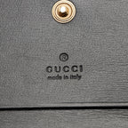 Gucci Quilted Leather GG Marmont Web Trapuntata Card Case Wallet (SHF-EdWHT1)