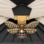 Gucci Quilted Leather Queen Margaret Bee Clutch