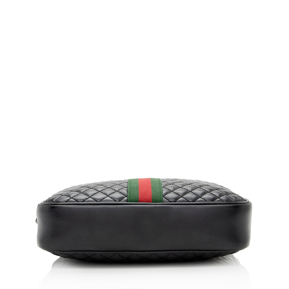 Gucci Quilted Leather Trapuntata Small Shoulder Bag (SHF-20180)