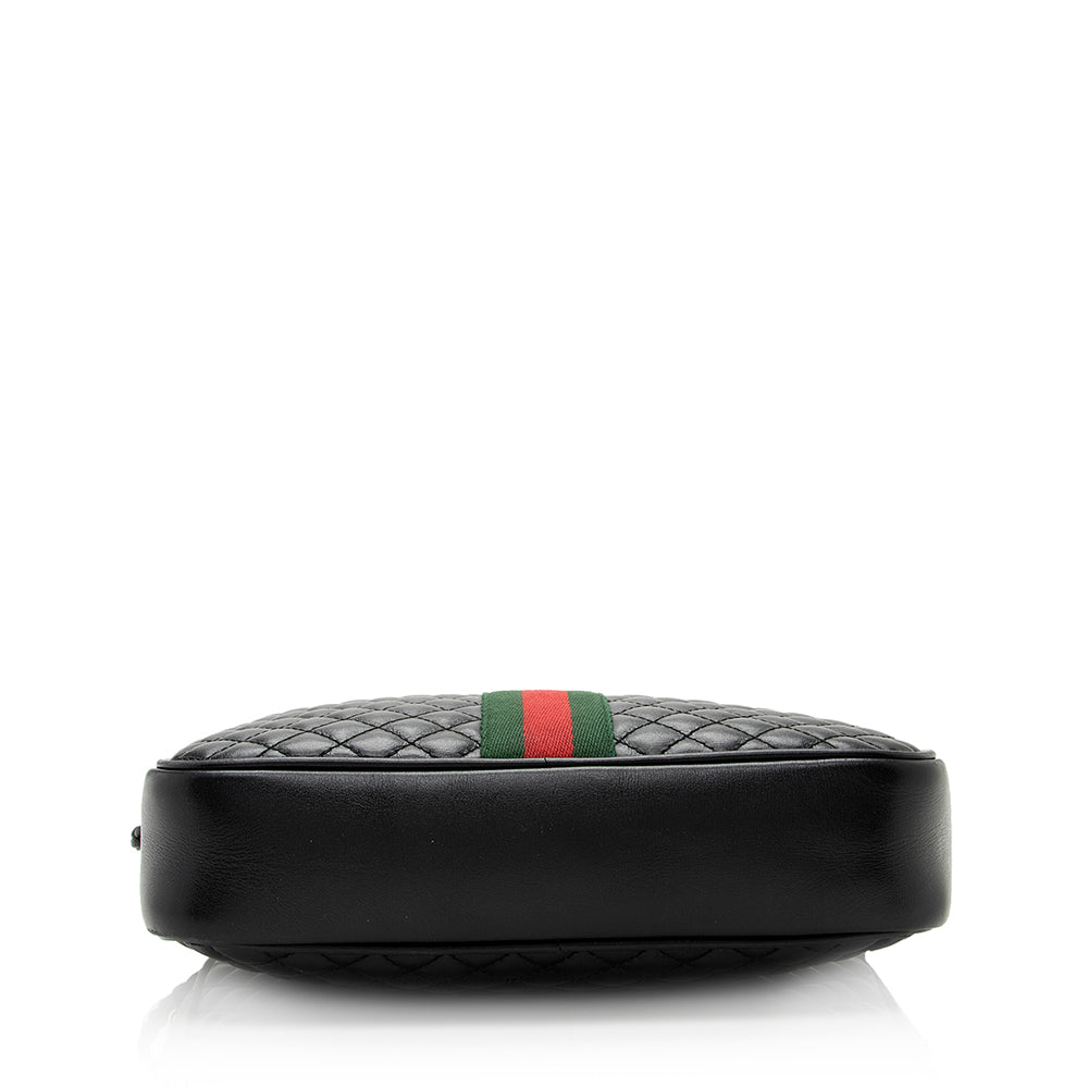 Gucci Quilted Leather Trapuntata Small Shoulder Bag (SHF-20469)