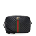 Gucci Quilted Leather Web Trapuntata Small Shoulder Bag - FINAL Sale (SHF-22403)