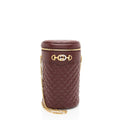 Gucci Quilted Leather Zumi Cylindrical Belt Bag