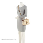 Gucci Raffia Snakeskin GG Marmont Small Flap Bag