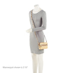 Gucci Raffia Snakeskin Ophidia Mini Shoulder Bag