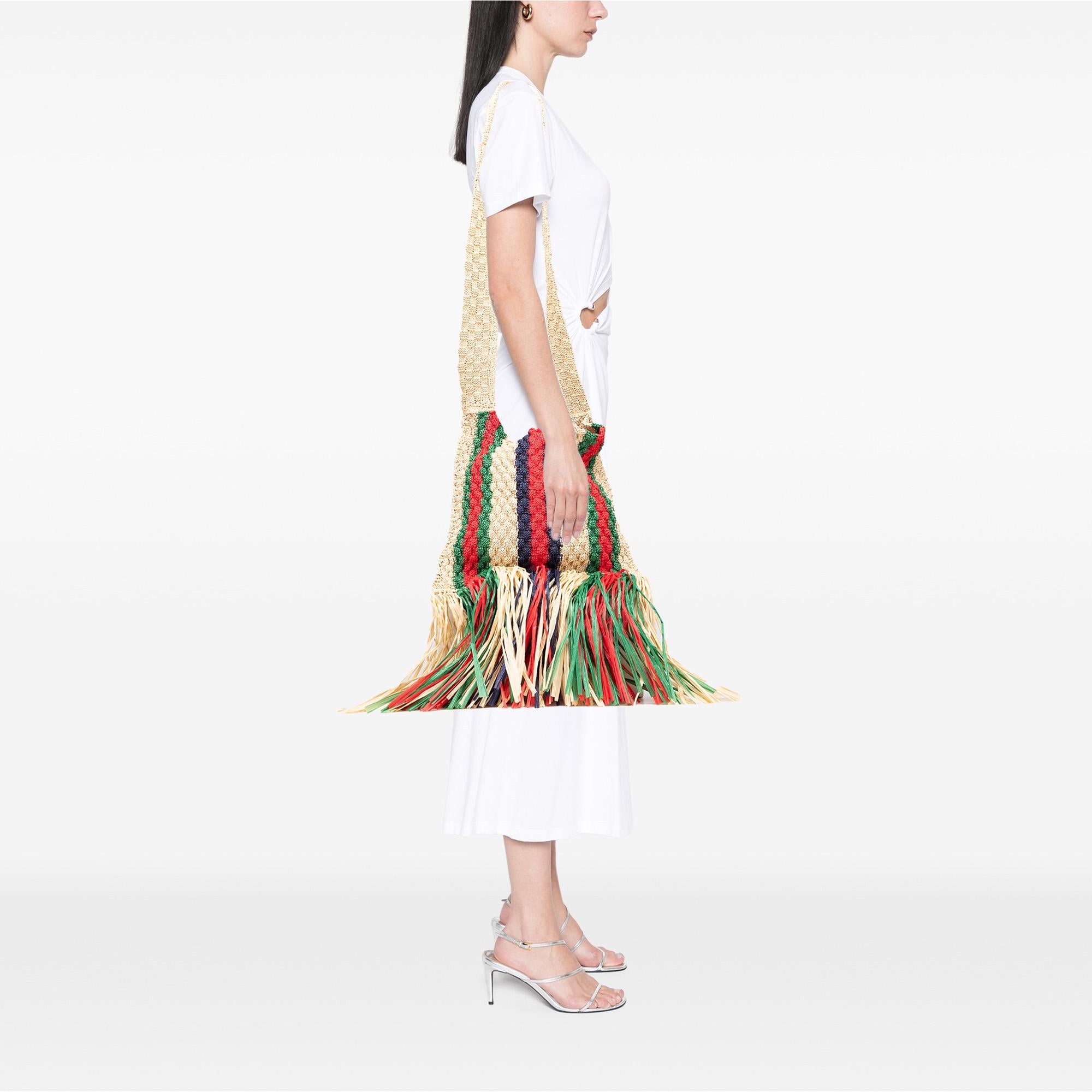 Gucci Raffia Web Crossbody