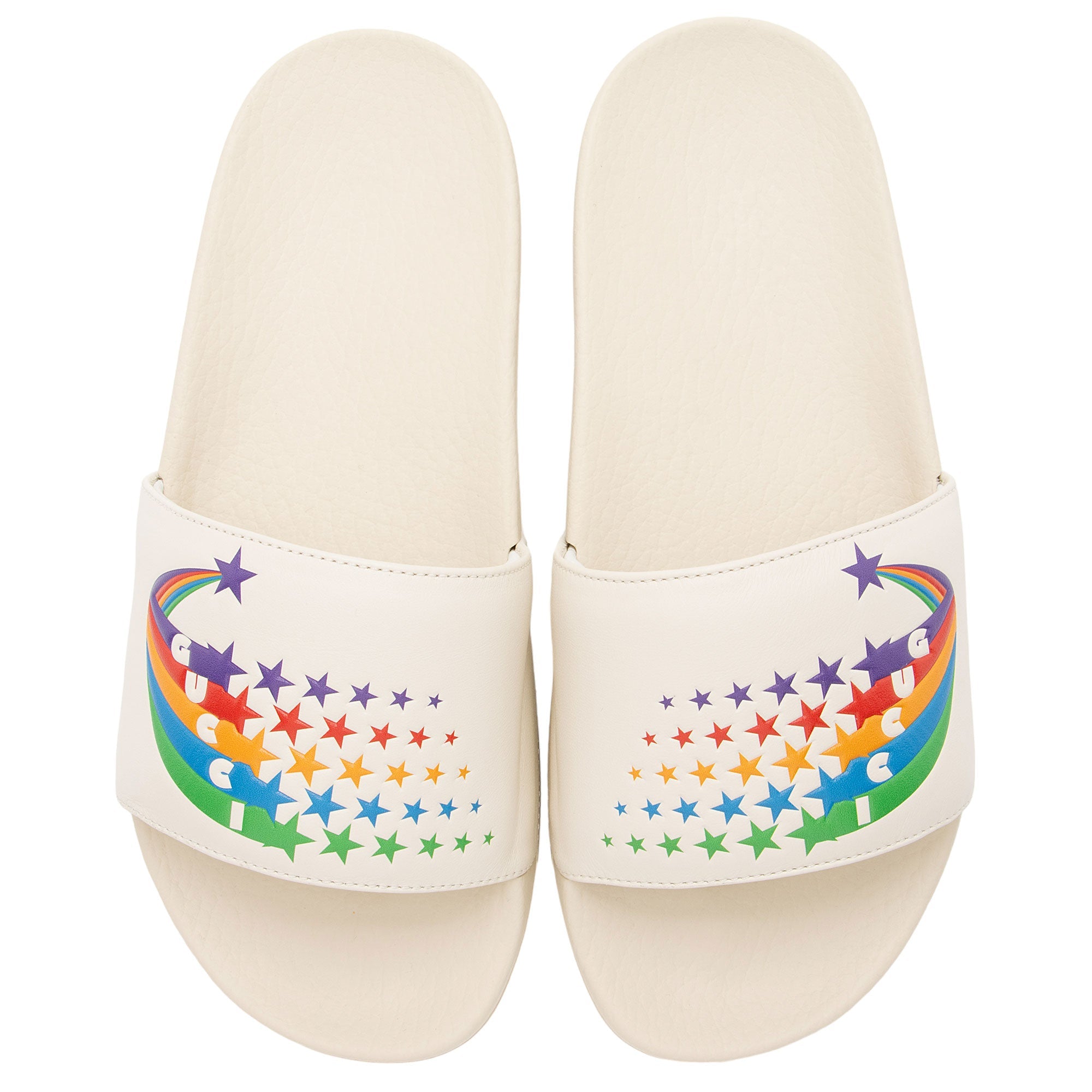 Gucci Rainbow Pursuit Slide Sandals - Size 8 / 38 (SHF-hfcCvs)