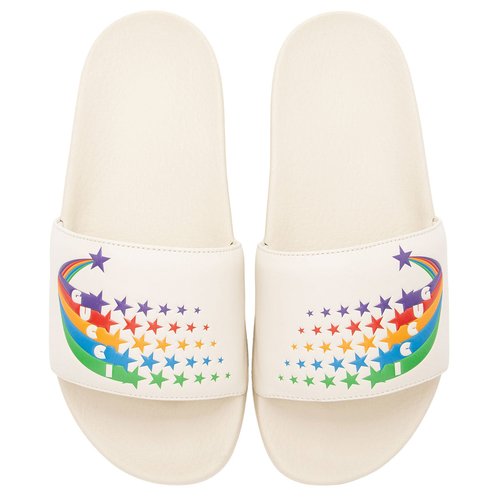 Gucci Rainbow Pursuit Slide Sandals - Size 8 / 38 (SHF-iEGrew)
