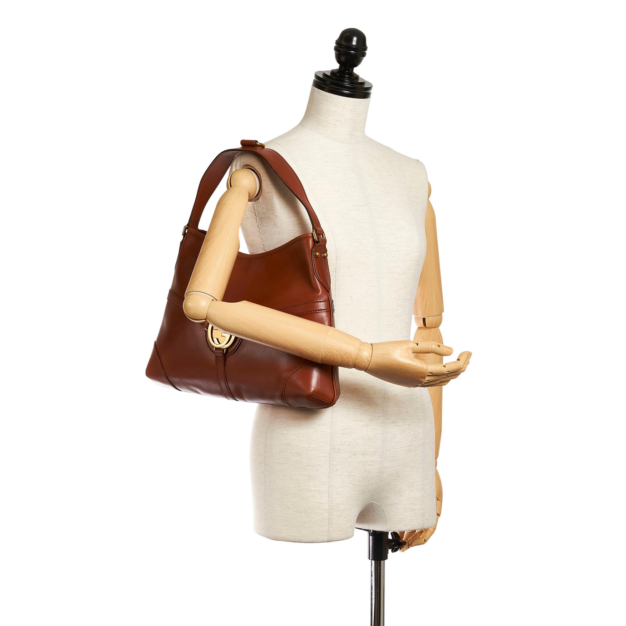 Gucci Reins Leather Hobo Bag (SHG-28586)