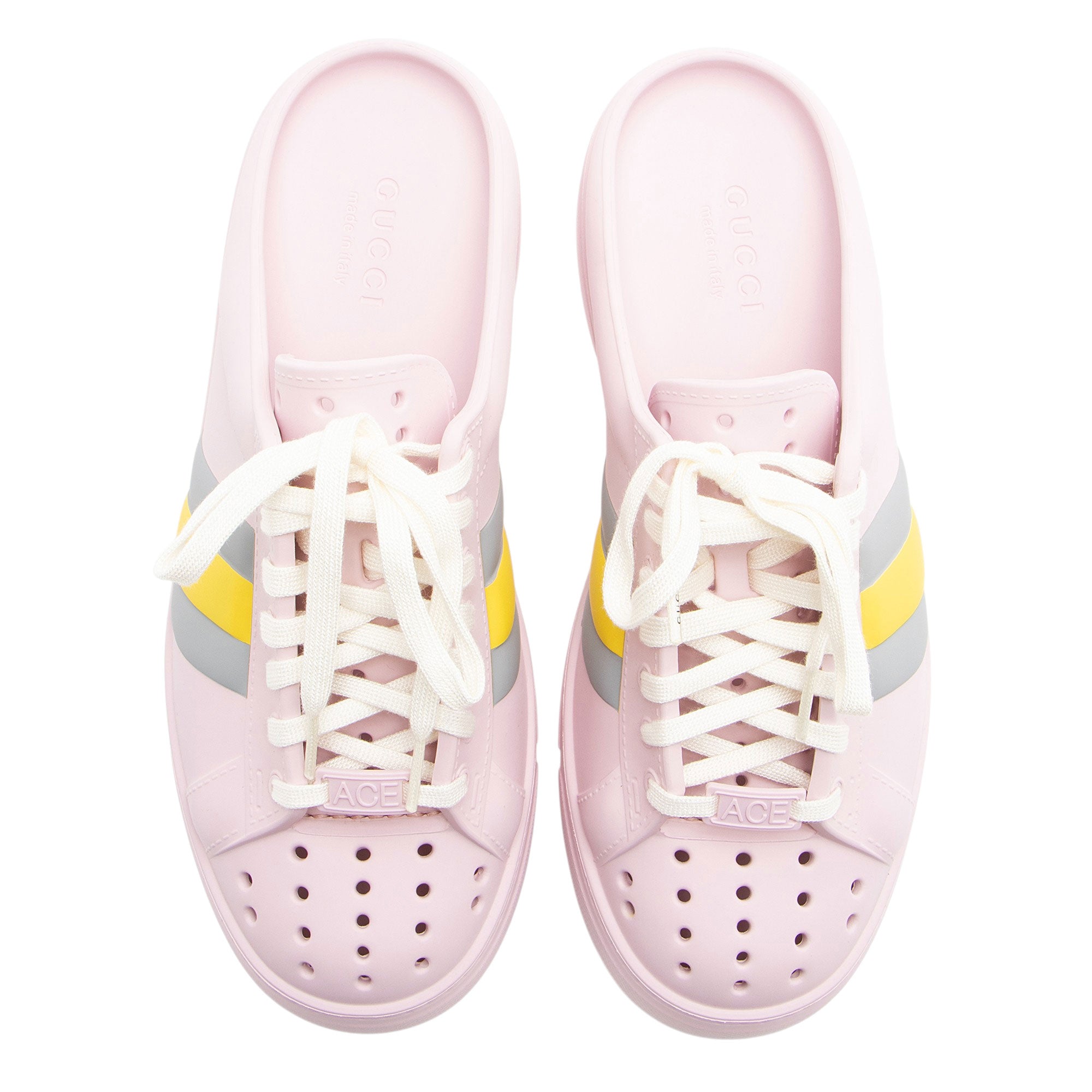 Gucci Rubber Ace Mule Sneakers - Size 9 / 39