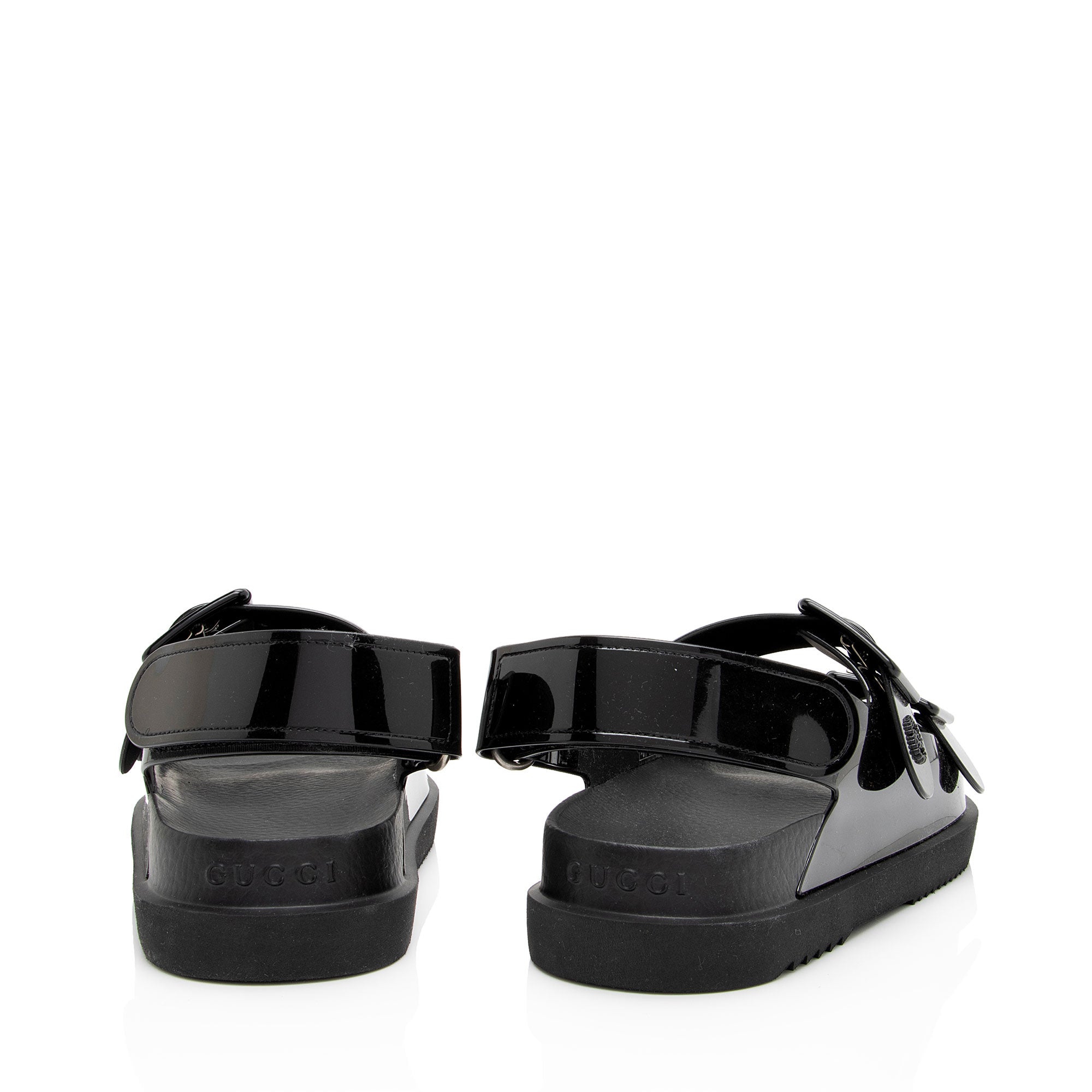 Gucci Rubber Double G Dad Sandals - Size 6 / 36 (SHF-5ZH23Q)