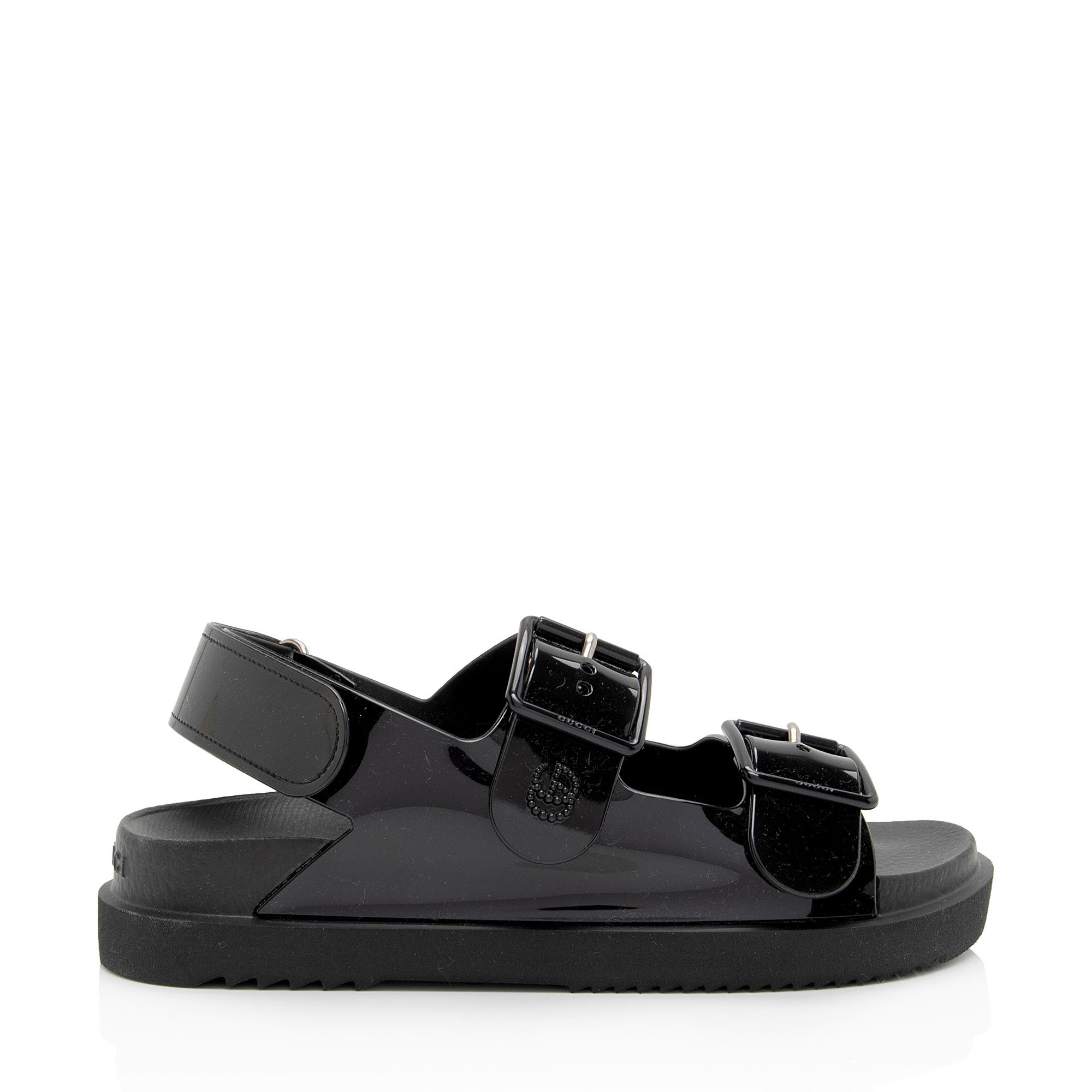 Gucci Rubber Double G Dad Sandals - Size 6 / 36 (SHF-5ZH23Q)
