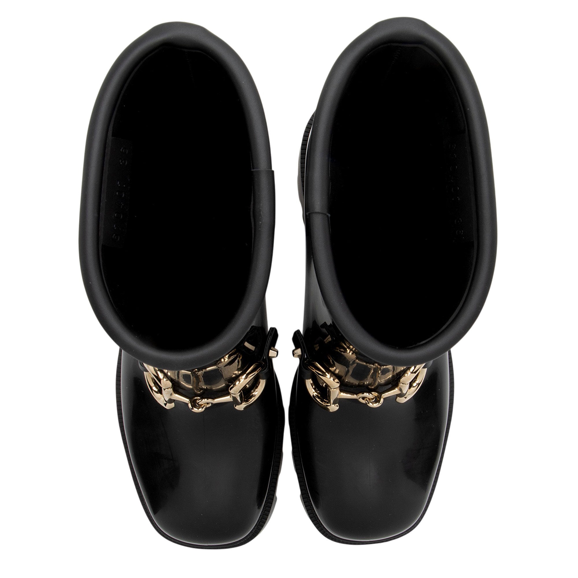 Gucci Rubber Horsebit Ankle Boots - Size 6 / 36