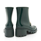 Gucci Rubber Horsebit Ankle Boots - Size 7 / 37 (SHF-93QHL4)