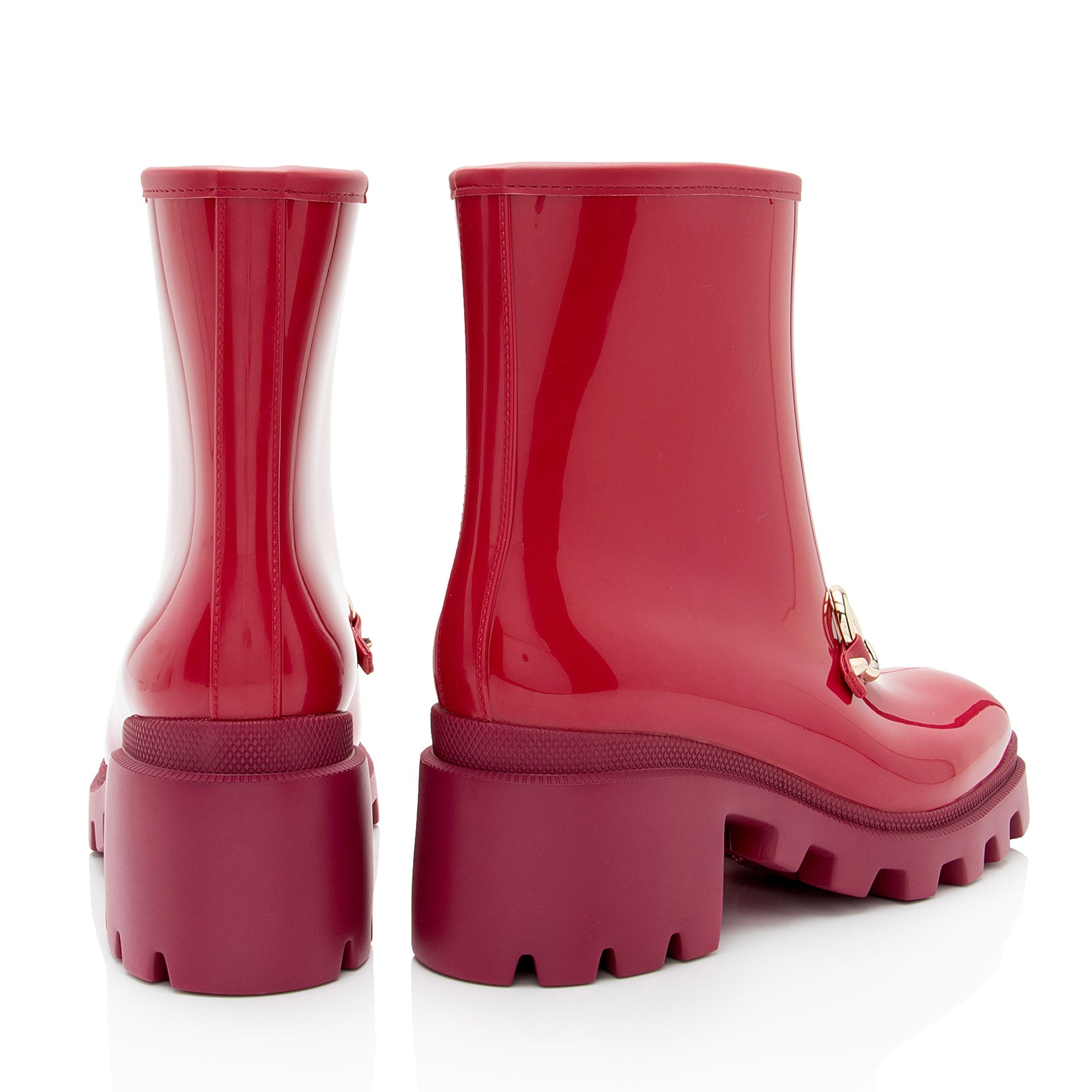 Gucci Rubber Horsebit Ankle Boots - Size 8 / 38 (SHF-eaQXGA)