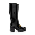 Gucci Rubber Horsebit Tall Boots - Size 8 / 38 (SHF-S4FuQr)