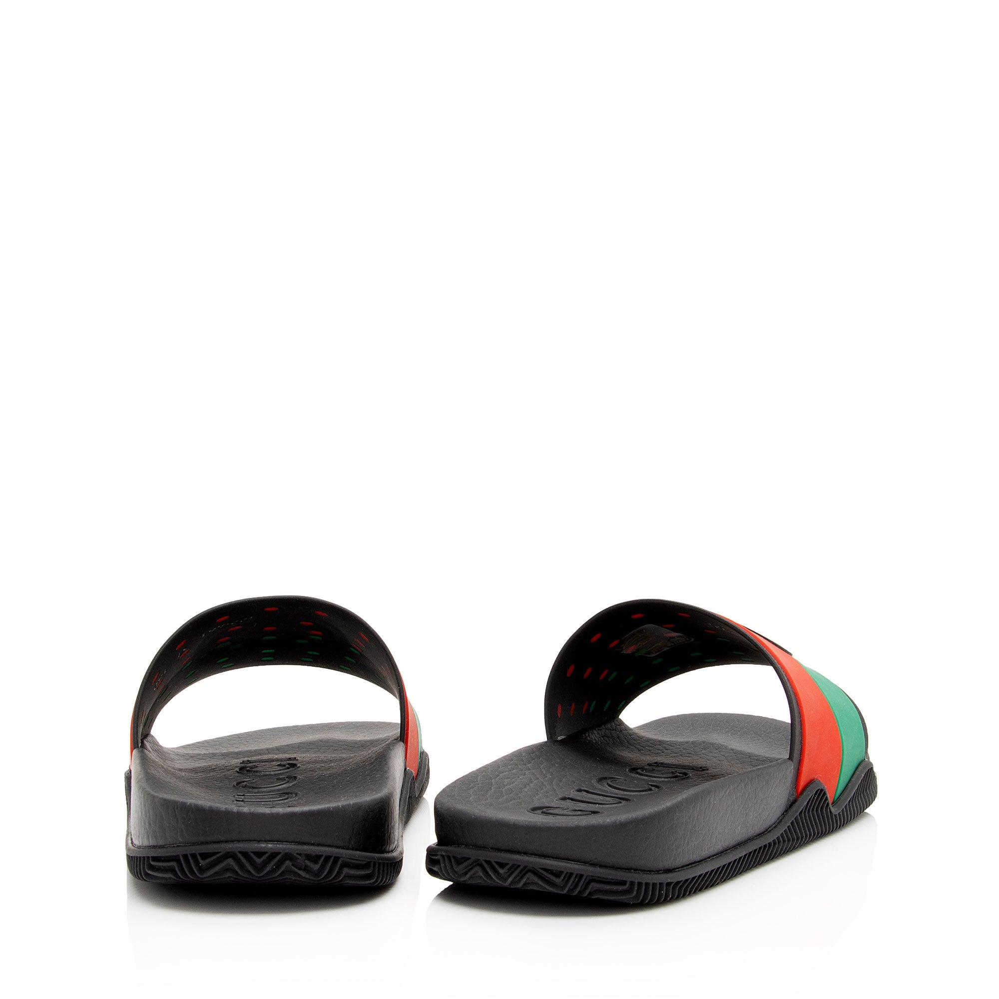 Gucci Rubber Interlocking G Slide Sandals - Size 7 / 37 (SHF-dReyrx)