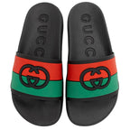 Gucci Rubber Interlocking G Slide Sandals - Size 7 / 37 (SHF-dReyrx)