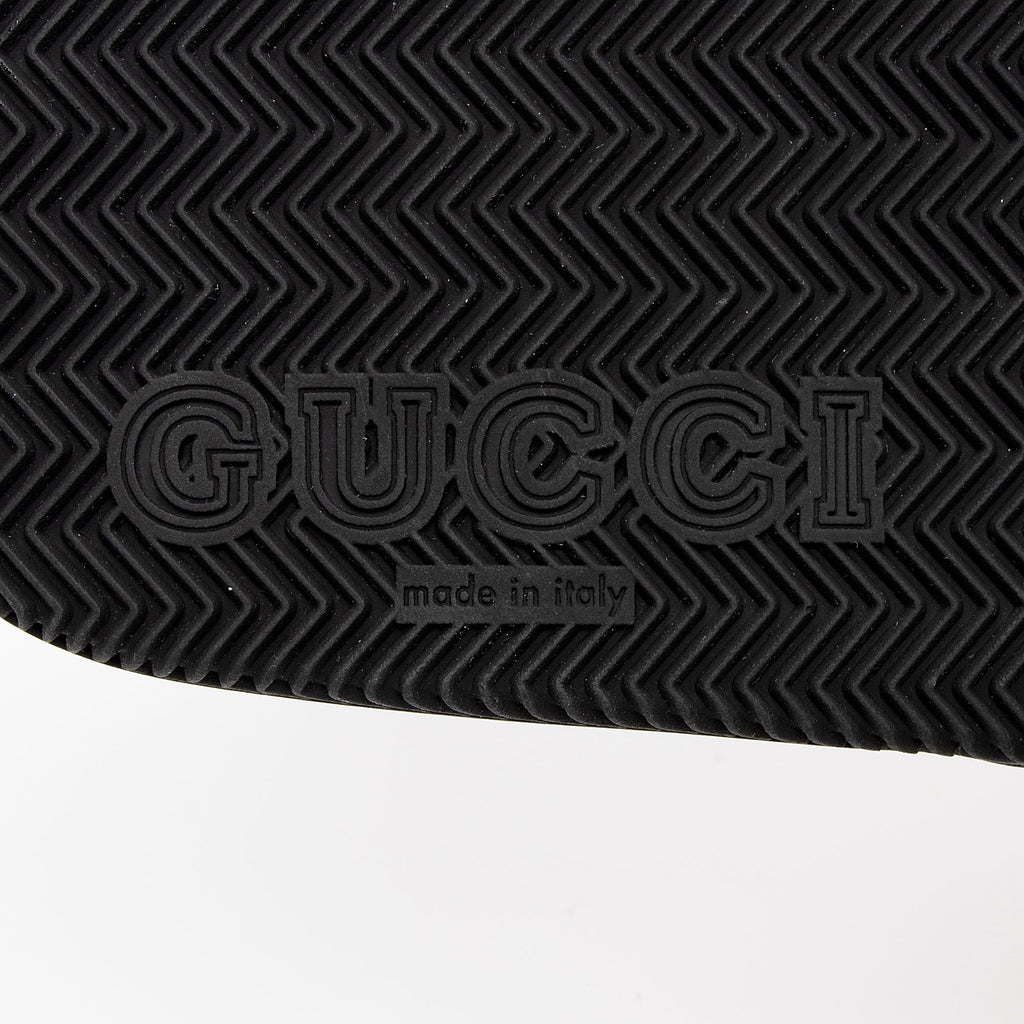 Gucci Rubber Interlocking G Slide Sandals - Size 7 / 37 (SHF-dReyrx)
