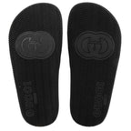 Gucci Rubber Interlocking G Slide Sandals - Size 7 / 37 (SHF-dReyrx)