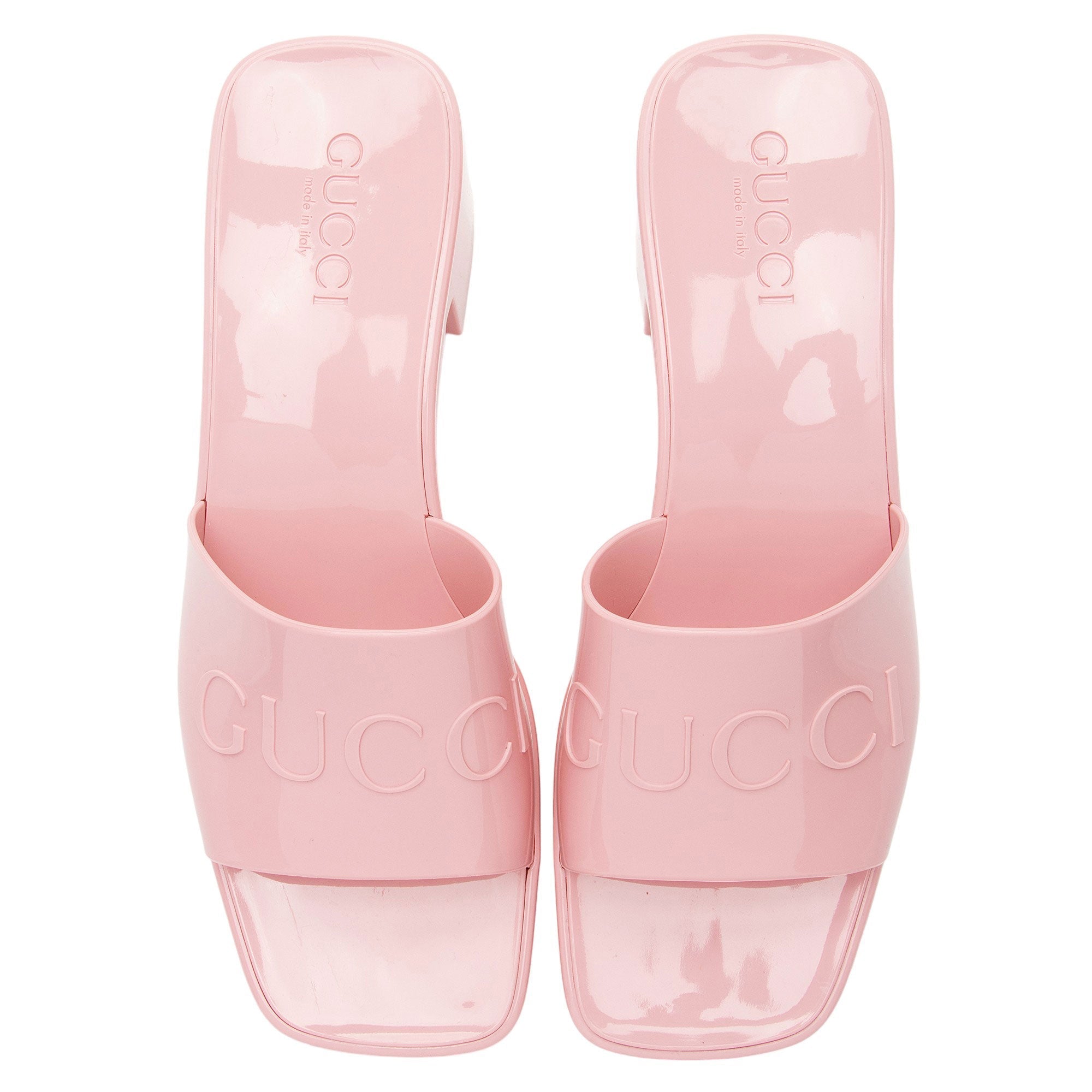Gucci Rubber Slide Sandals - Size 8 / 38 (SHF-QqWmfI)
