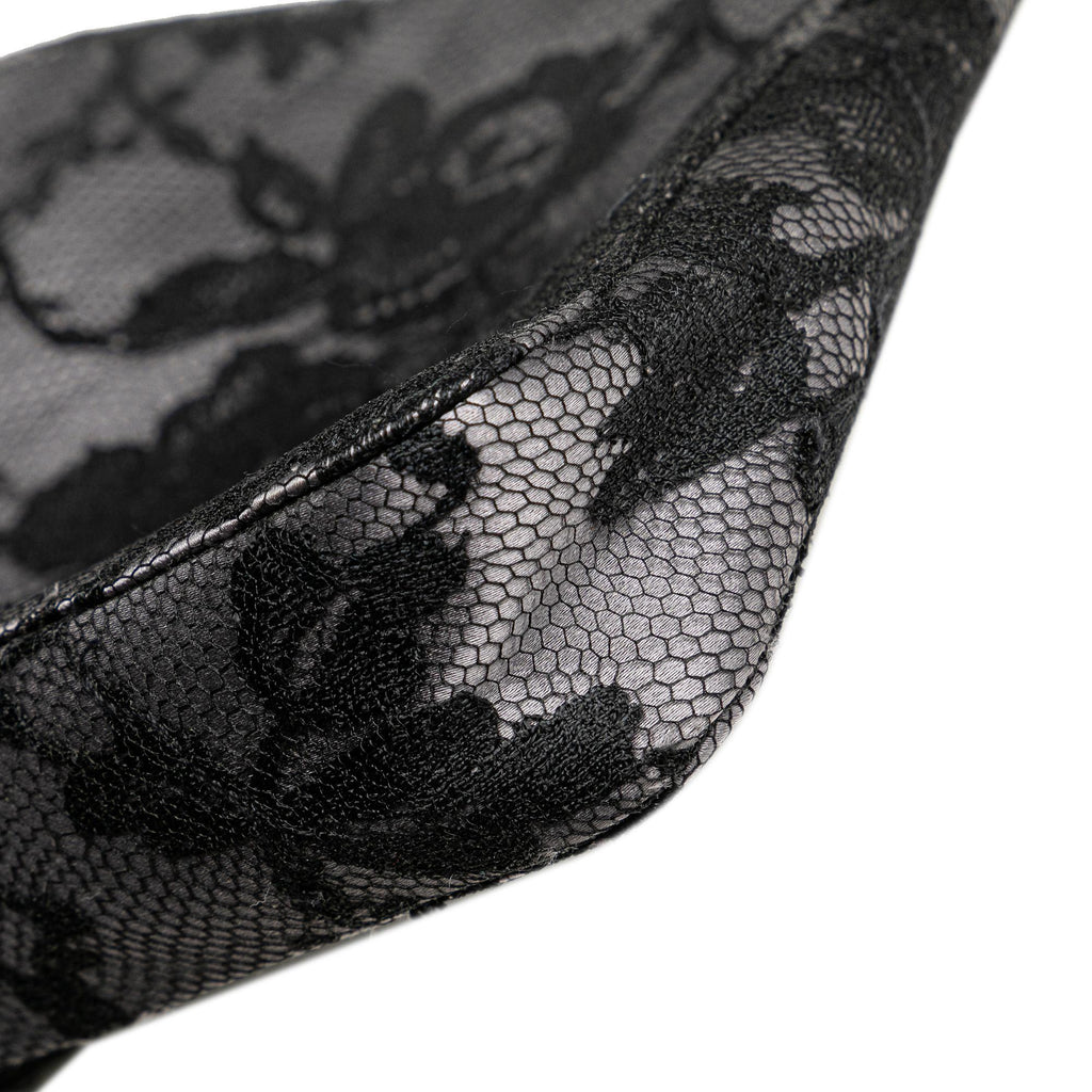 Gucci Satin Floral Lace Shoulder Bag