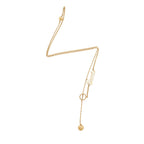Gucci Script Lariat Necklace