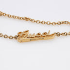 Gucci Script Lariat Necklace