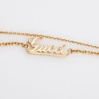 Gucci Script Lariat Necklace