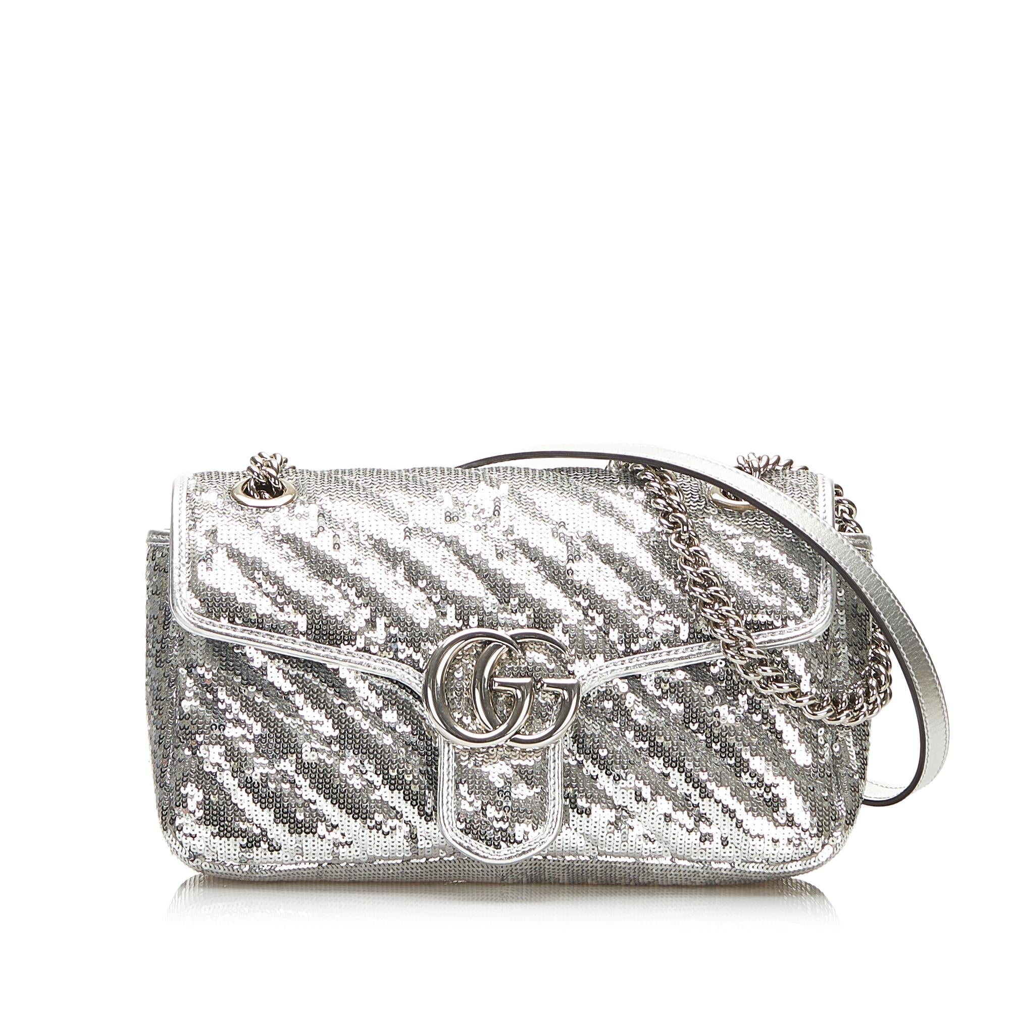 Gucci Sequin GG Marmont Small Matelasse (SHG-36500)