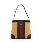 Gucci Canvas Web Shoulder Bag (SHF-KhYFg1)