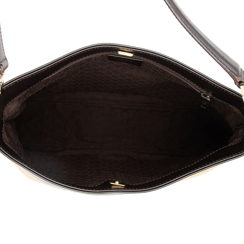 Gucci Canvas Web Shoulder Bag (SHF-KhYFg1)