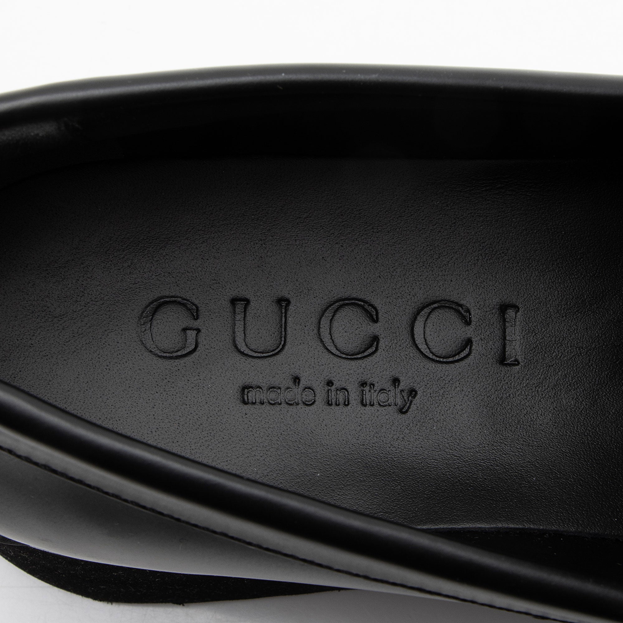 Gucci Shiny Calfskin GG Creeper Platform Loafers - Size 9.5 / 39.5