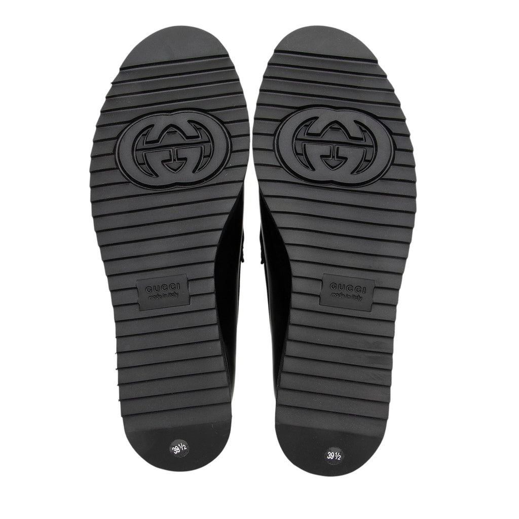 Gucci Shiny Calfskin GG Creeper Platform Loafers - Size 9.5 / 39.5