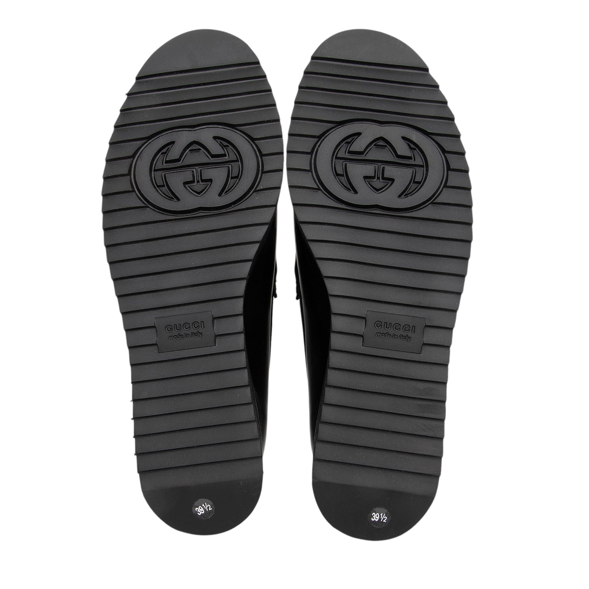 Gucci Shiny Calfskin GG Creeper Platform Loafers - Size 9.5 / 39.5