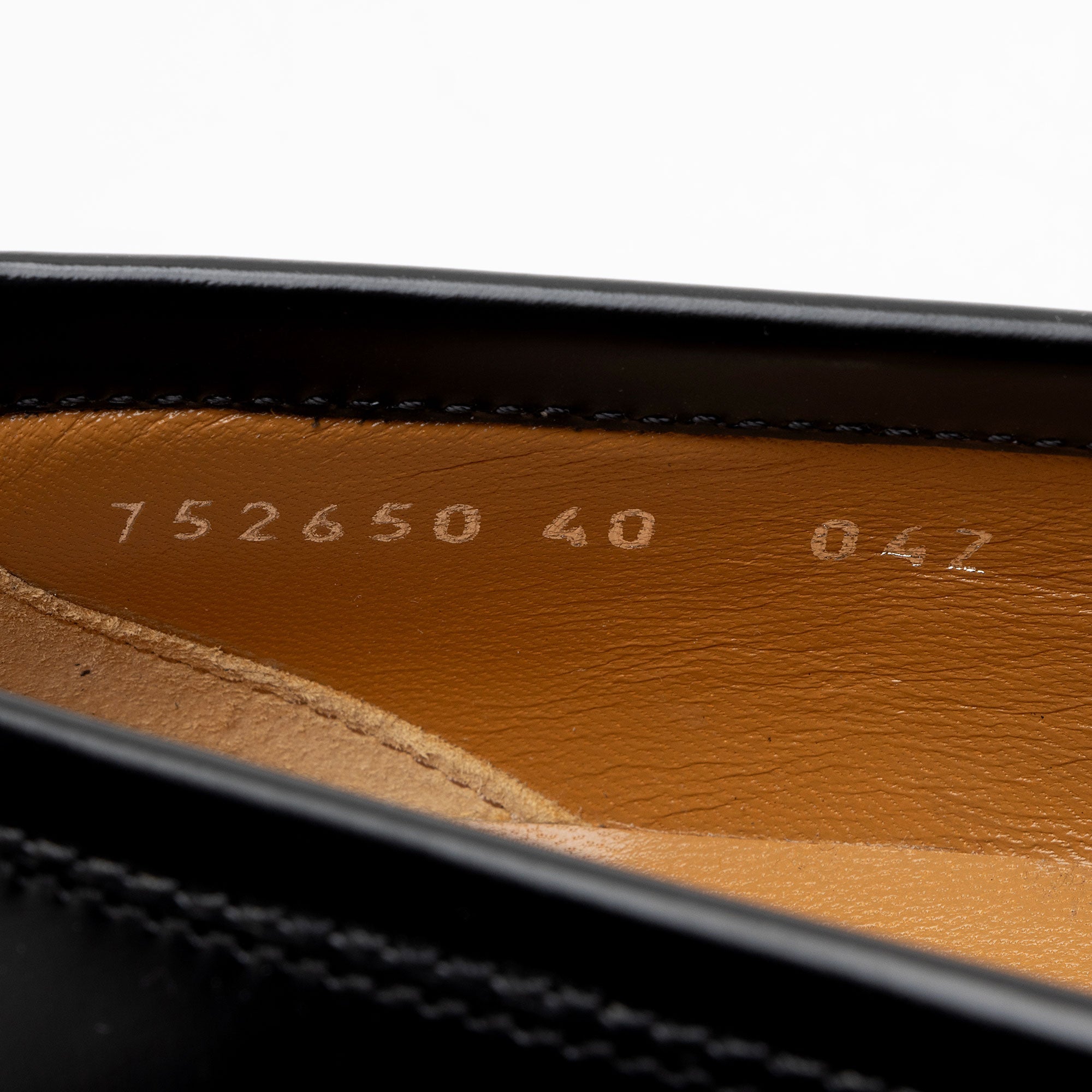 Gucci Shiny Calfskin Interlocking G Chain Loafers - Size 10 / 40