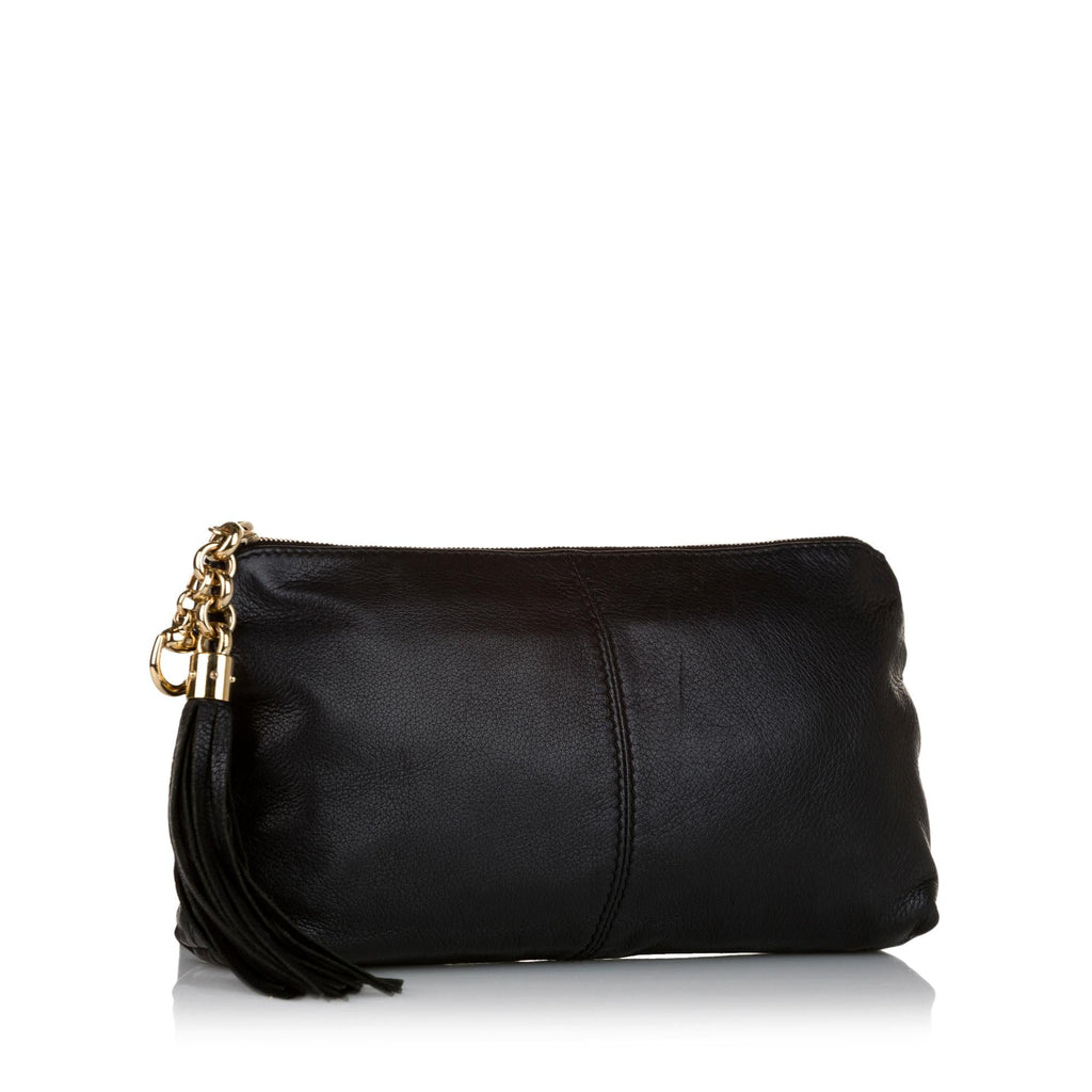 Gucci Sienna Leather Clutch Bag (SHG-34427)