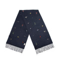 Gucci Silk Cashmere Embroidered Scarf (SHF-22576)